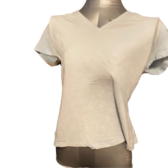 Prospirit Tops - Prospirit V-Neck Workout Shirt Top Large Blue Stretchy Exercise Yoga